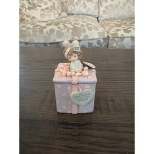 Enesco Precious Moments “For You” Cupcake Reversible Trinket Box –1999
